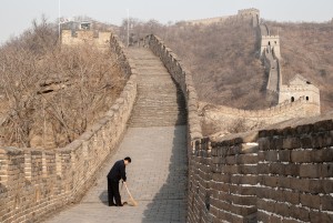 Maintenance crew at Great Wall (MuTianYu, China)
